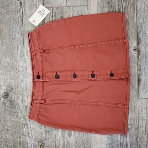 Billabong Button Front Mini Skirt